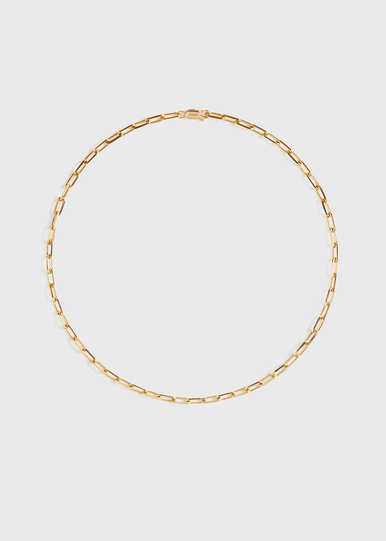 Crew-neck chain 18kt gold