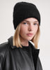 Alpaca knit beanie black
