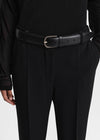 Flared evening trousers black