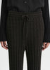 Cable knit trousers espresso