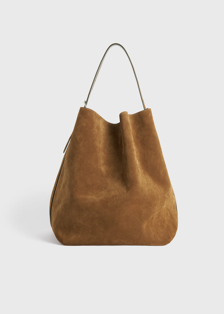Belted tote tan